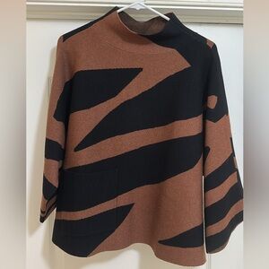 Brown and Black Women's Sweater